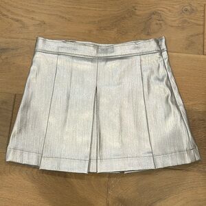 Silver Pleated Skirt!